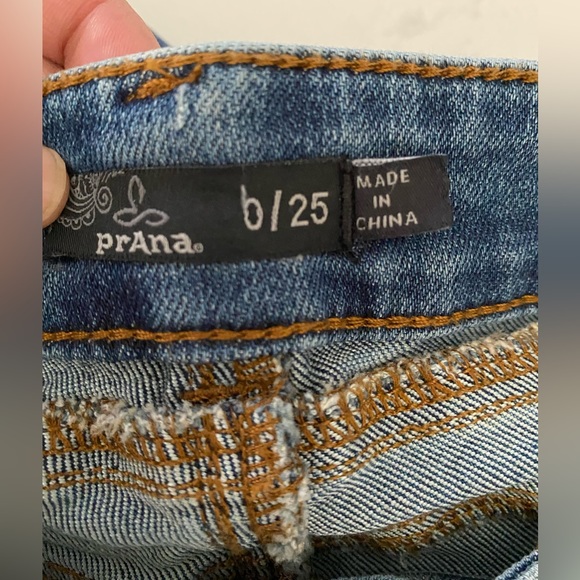 Prana Bottom Fly Denim Jeans. Size b/25 - Picture 7 of 11
